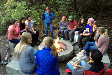 Group around a campfire